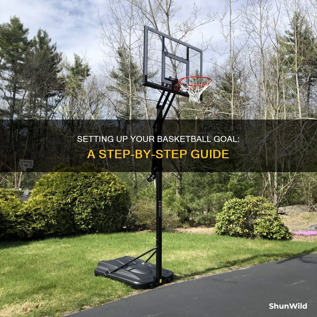 how to put a basketball goal up