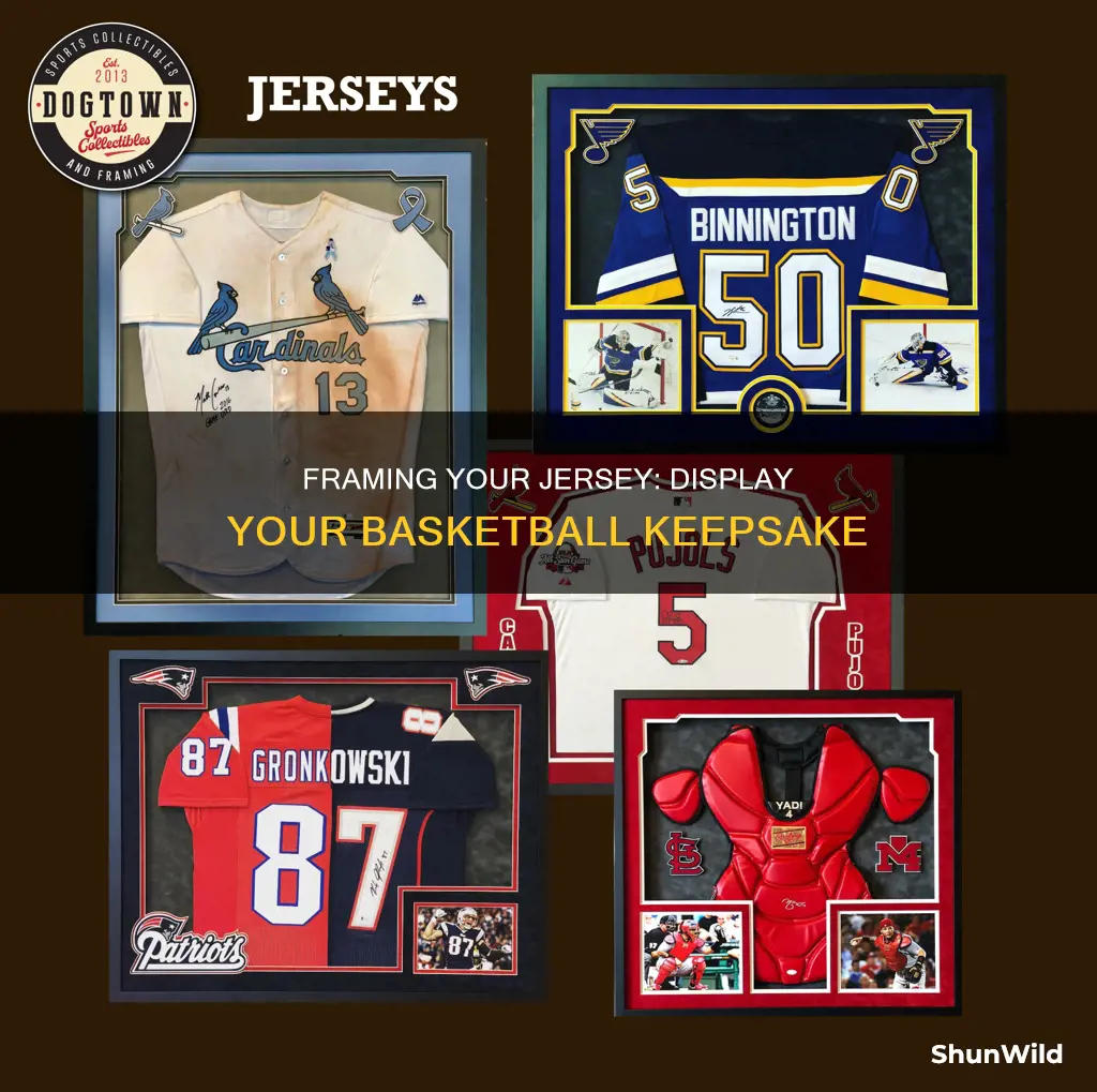 how to put a basketball jersey in a frame