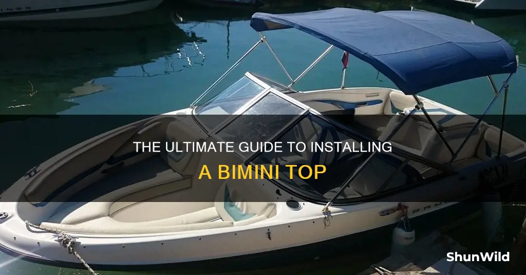 how to put a bimini top on a boat