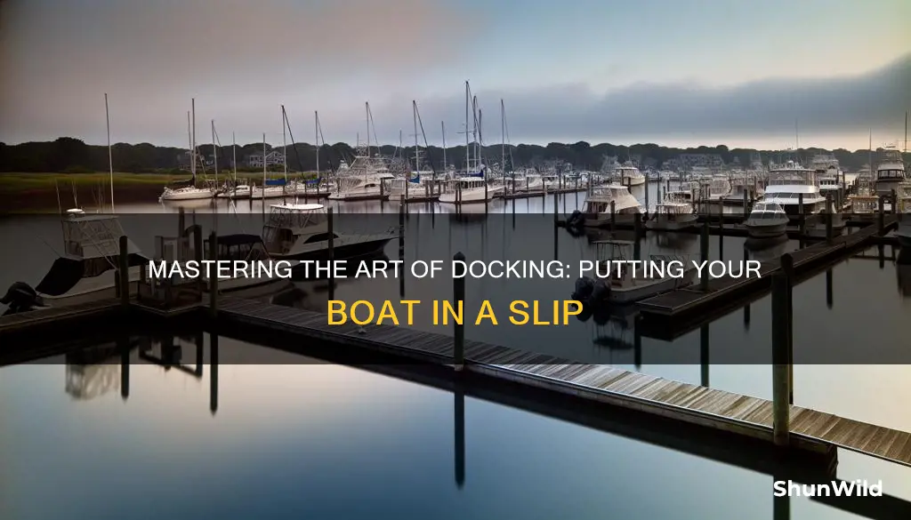 how to put a boat in a slip