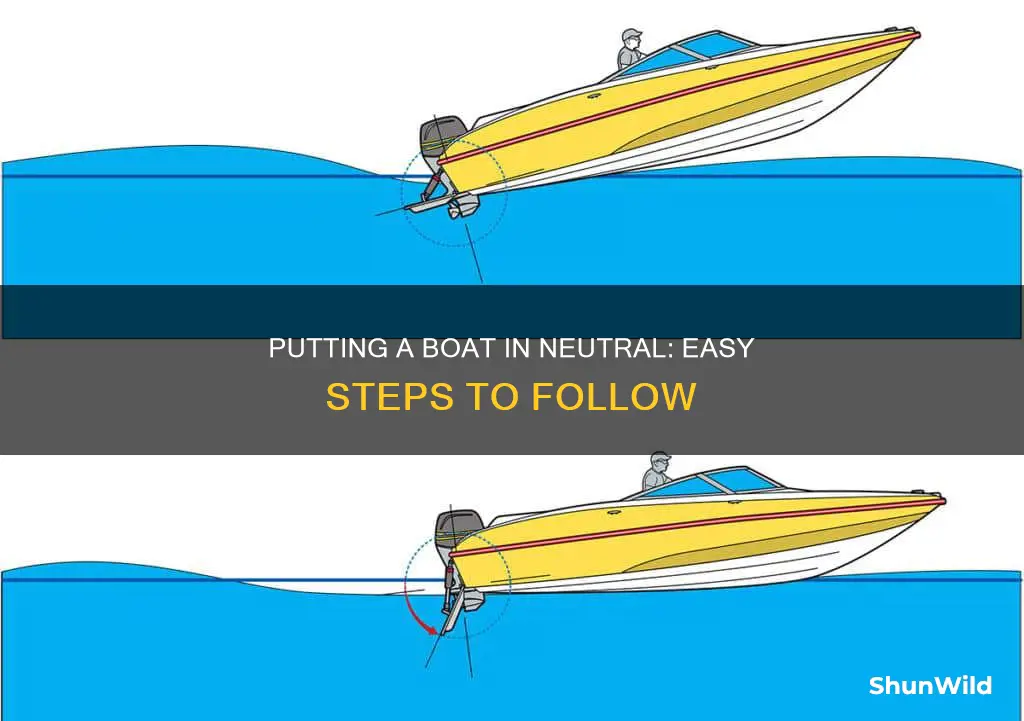 how to put a boat in neutral