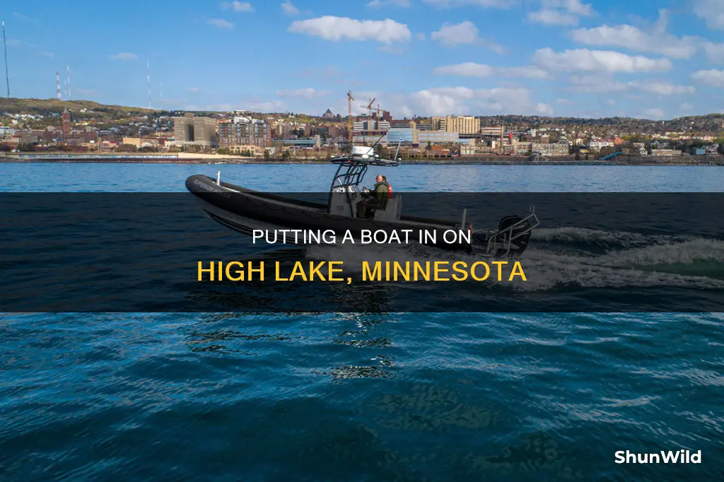 how to put a boat in on high lake minnesota