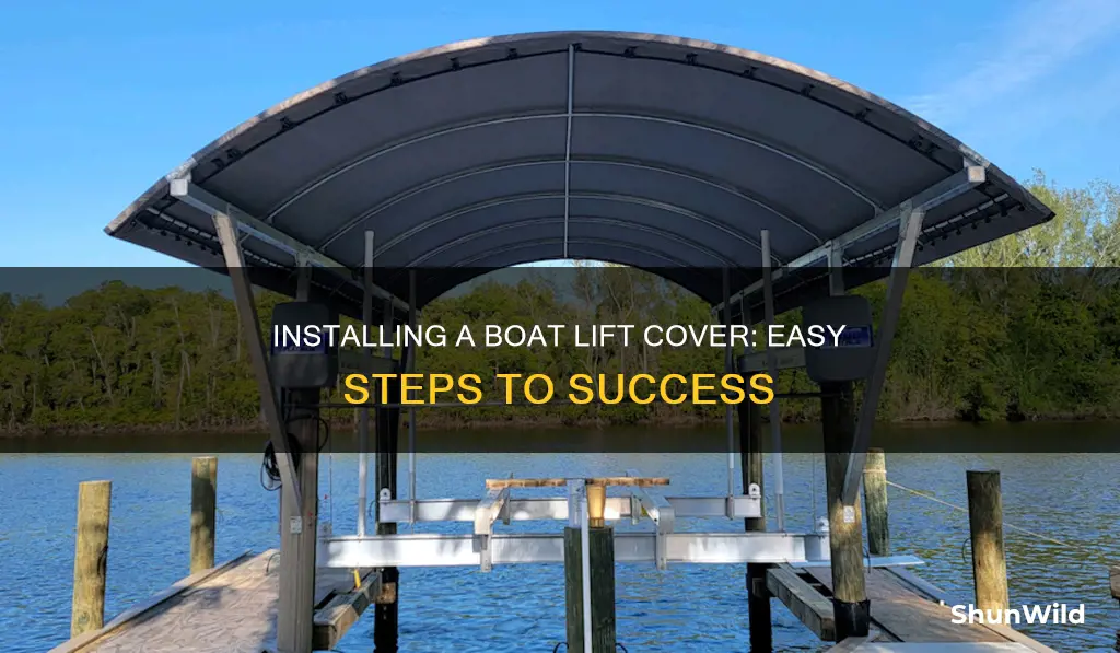 how to put a boat lift cover on