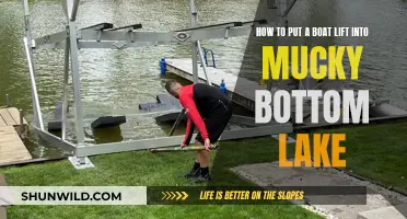 Installing Boat Lifts in Mucky Bottom Lakes