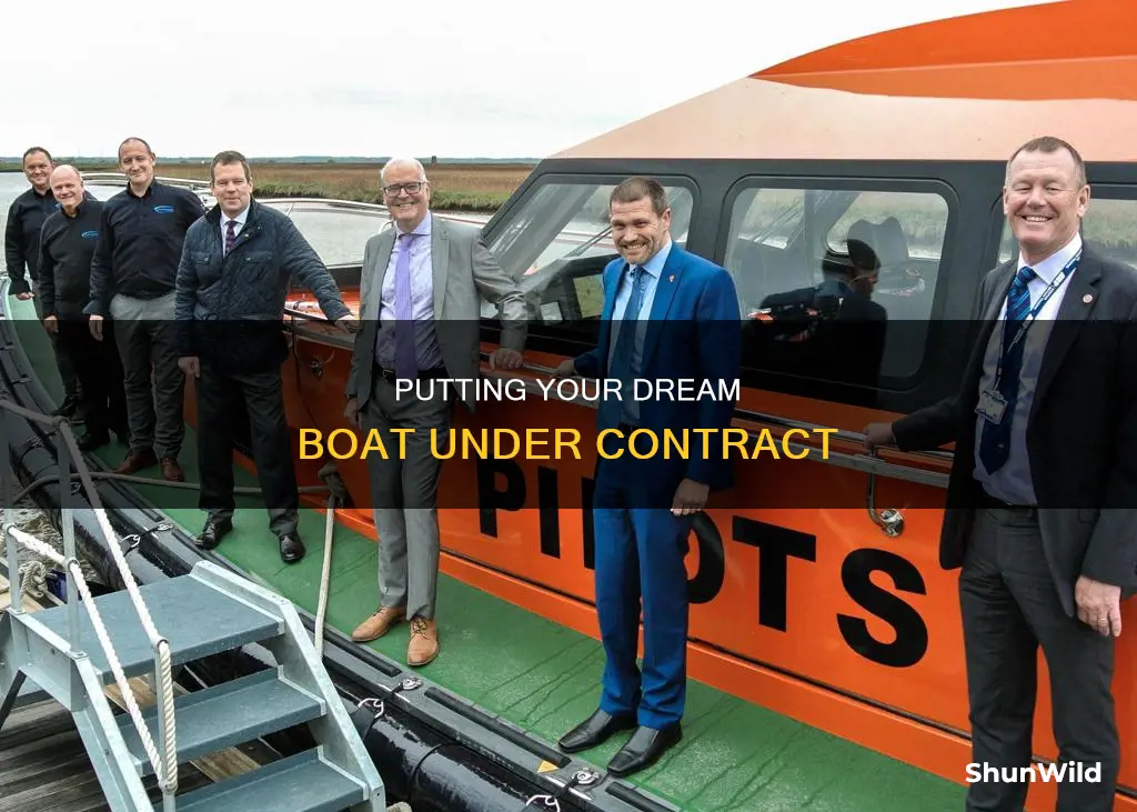 how to put a boat under contract