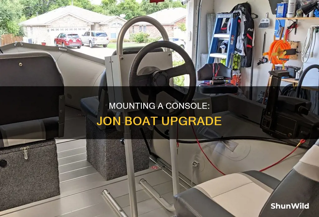 how to put a console on a jon boat