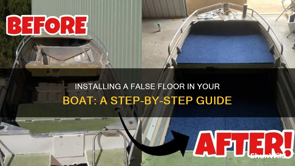 how to put a false floor in a boat