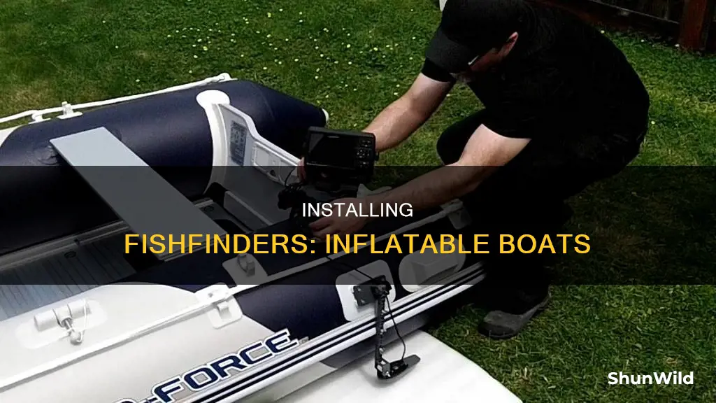 how to put a fishfinder on an inflatable boat