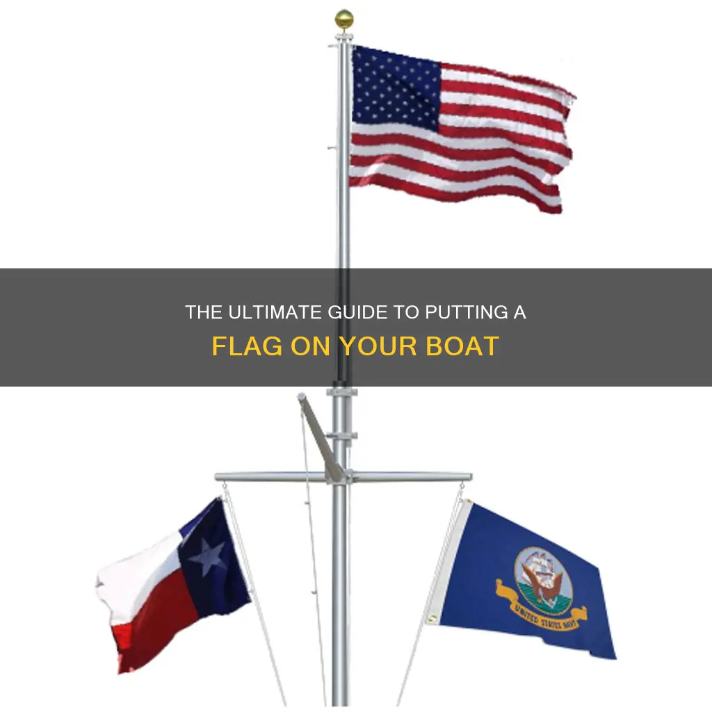 how to put a flag on a boat