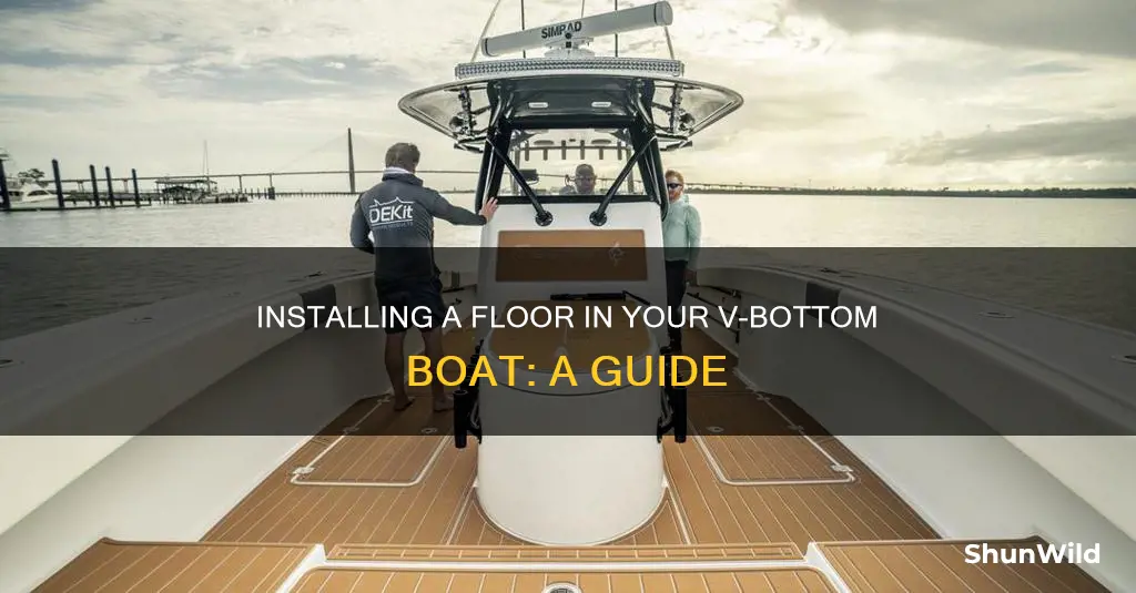 how to put a floor in av bottom boat