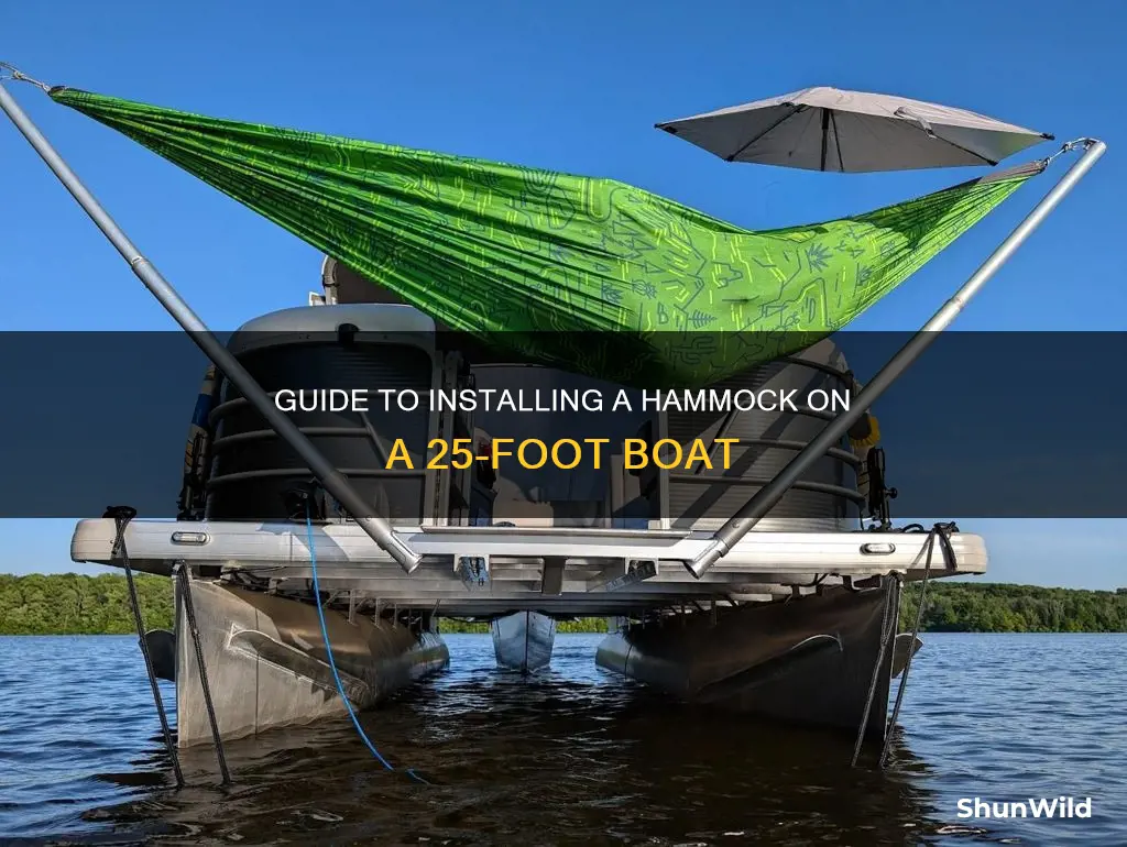 how to put a hammock on 25 boat