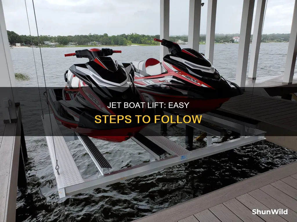 how to put a jet boat on a lift