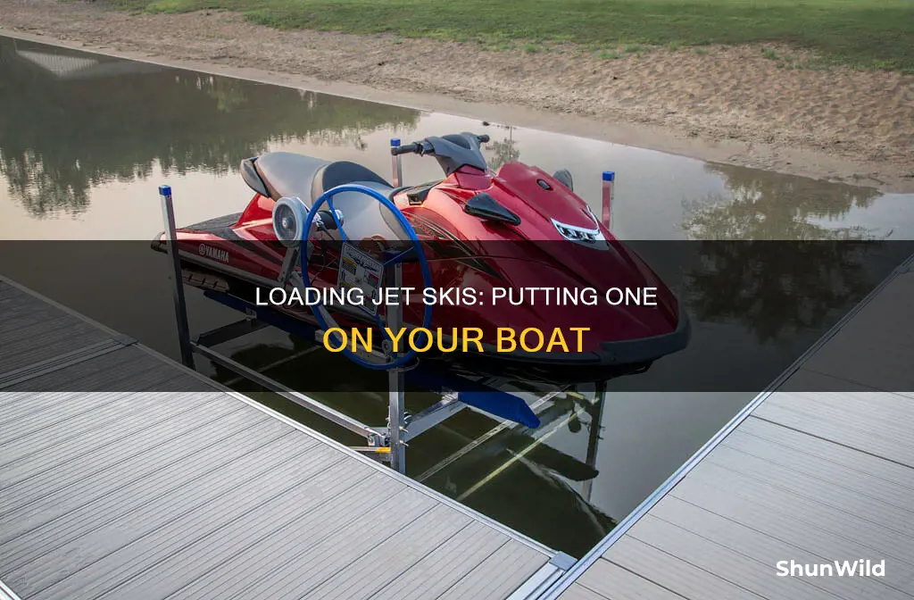 how to put a jet ski on the boat