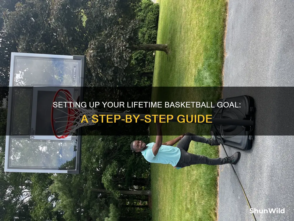how to put a lifetime basketball goal together