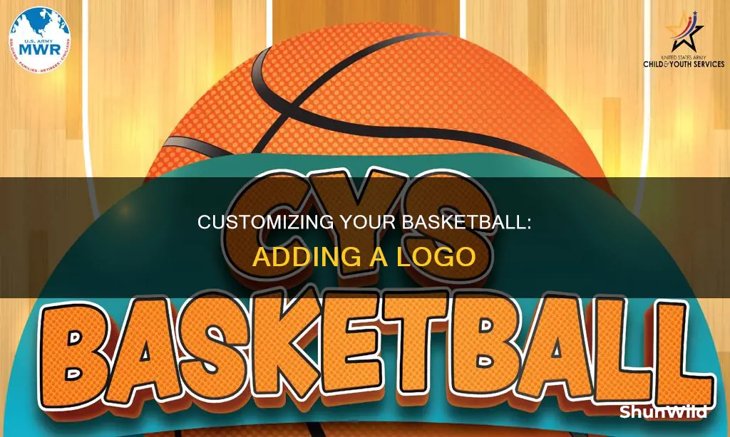 how to put a logo on a basketball