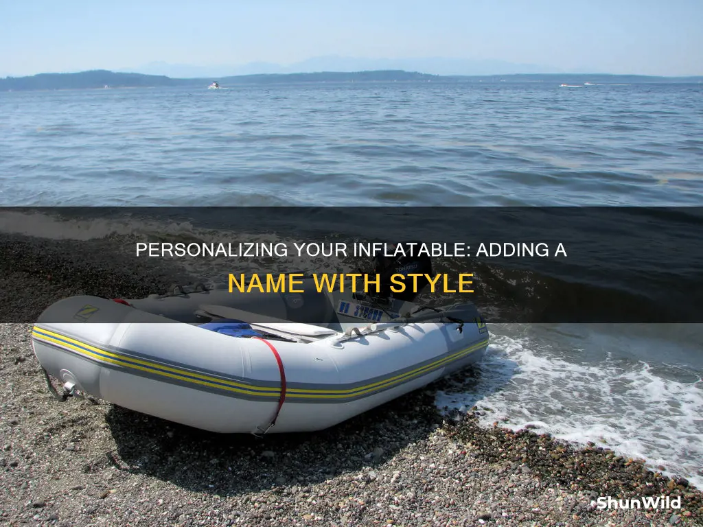 how to put a name on an inflatable boat