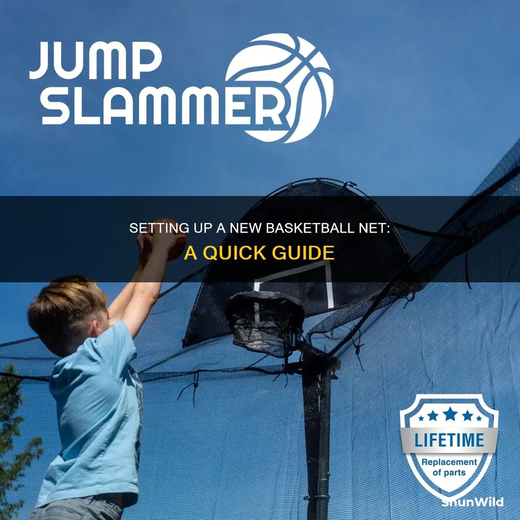 how to put a new basketball net on
