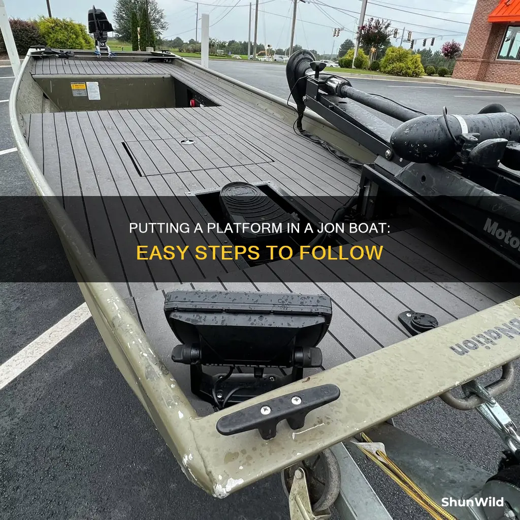 how to put a platform in a jon boat