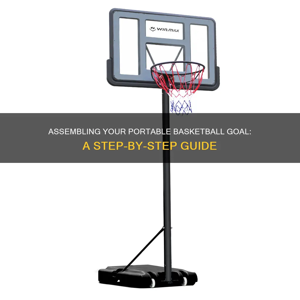how to put a portable basketball goal together