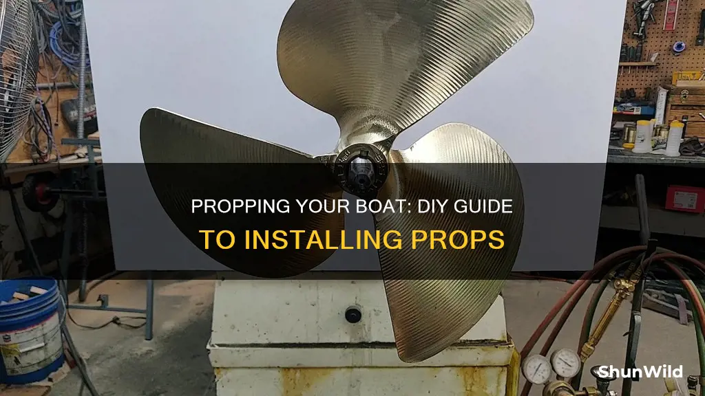 how to put a prop on a boat