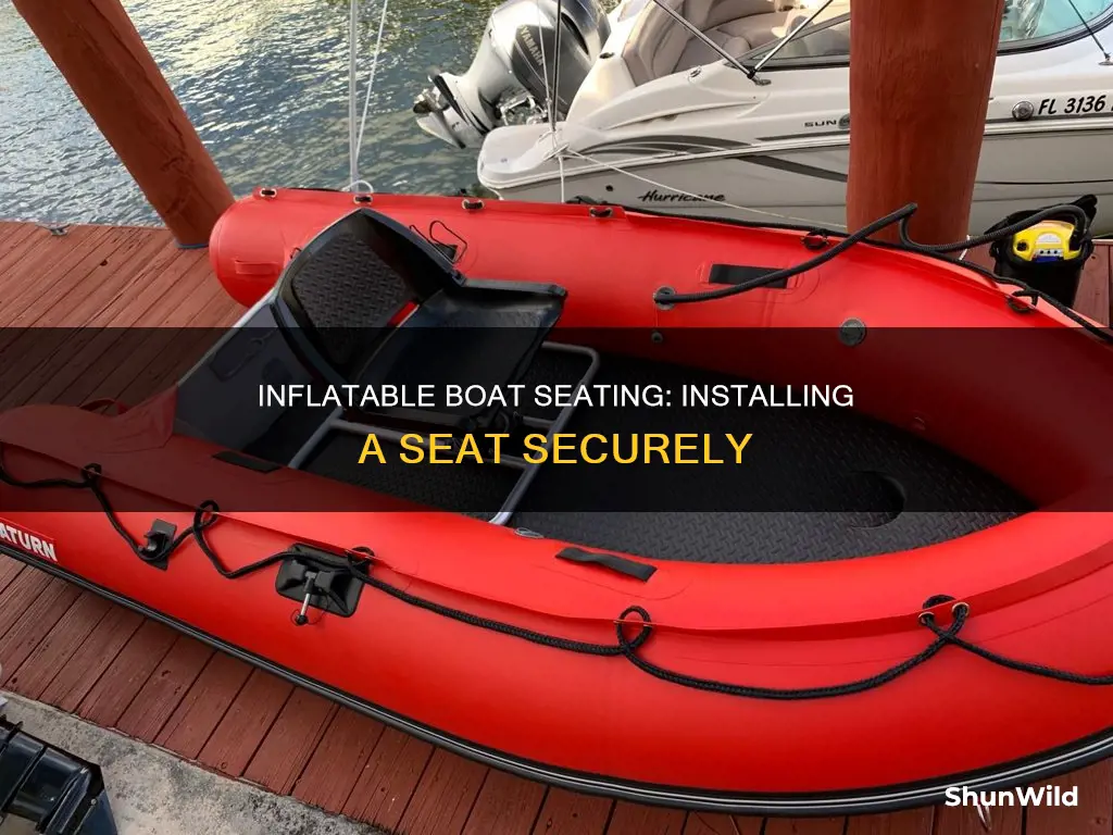 how to put a seat in an inflatable boat