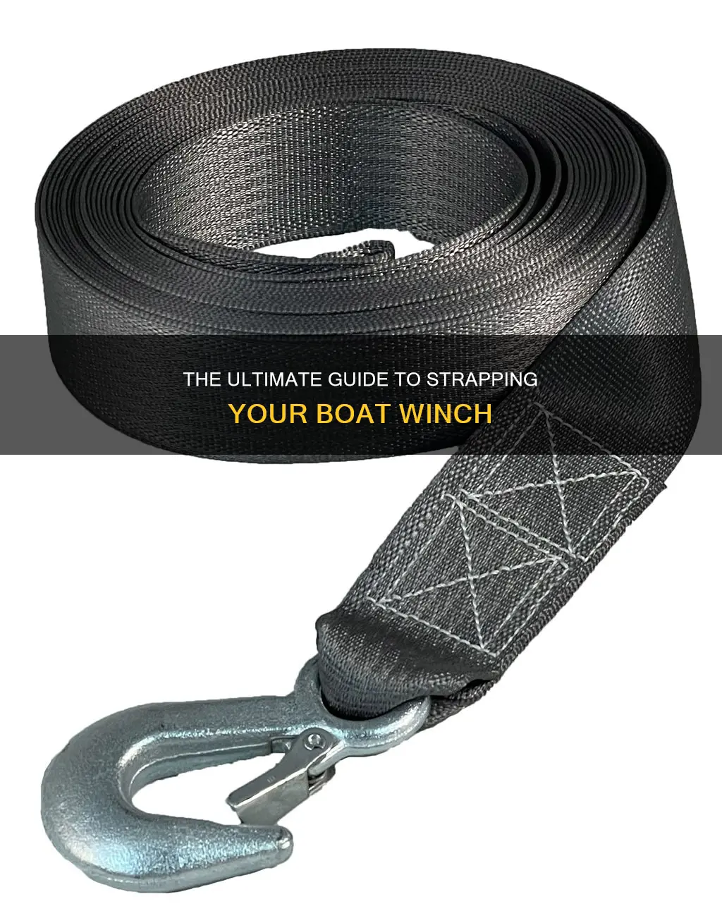 how to put a strap on a boat winch