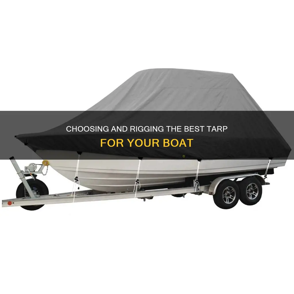 how to put a tarp on a boat