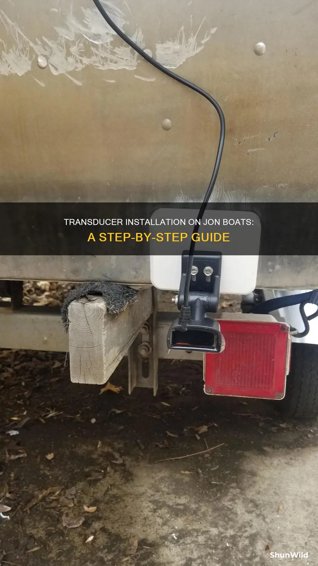 how to put a transducer on a jon boat