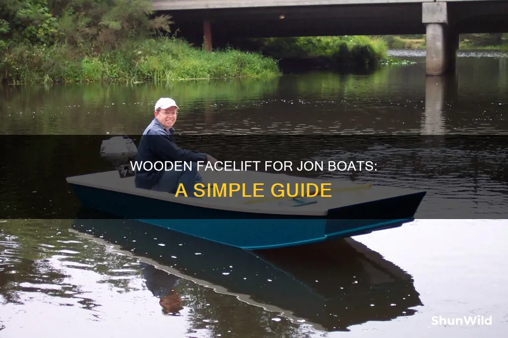 how to put a wooden front on your jon boat