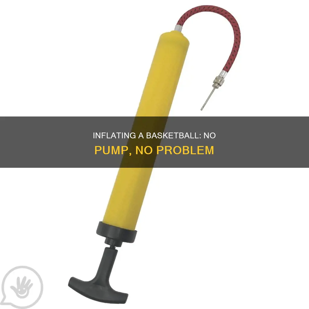 how to put air in a basketball without pump