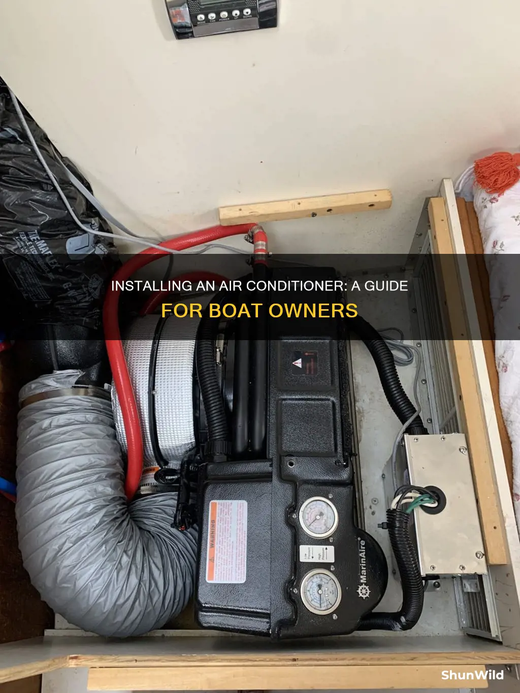 how to put an air conditioner on a boat