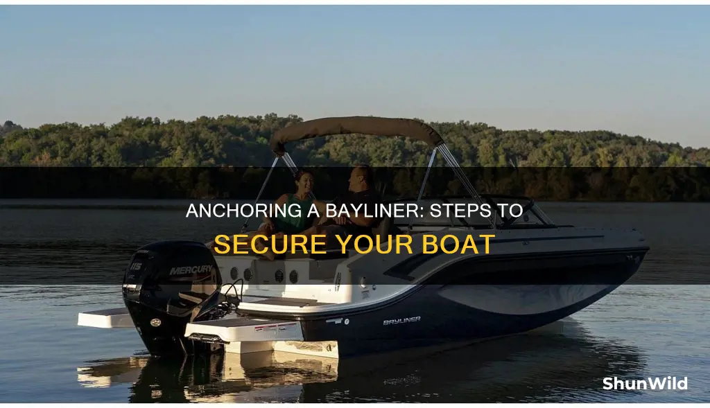 how to put an anchor on a bayliner boat