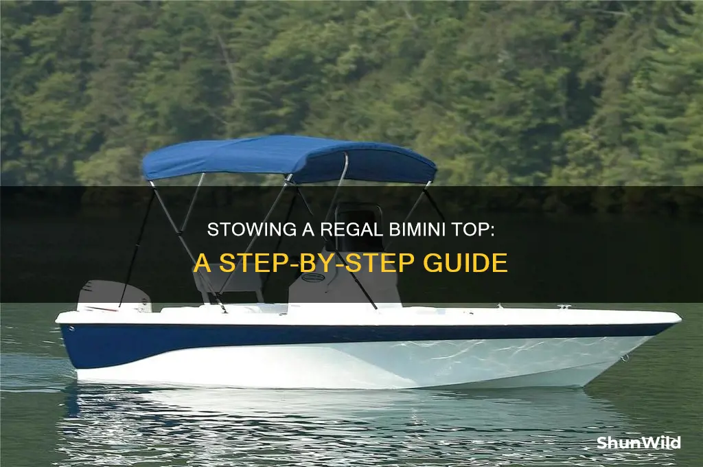 how to put away a regal boat bimini top