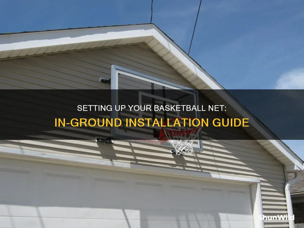 how to put basketball net in ground