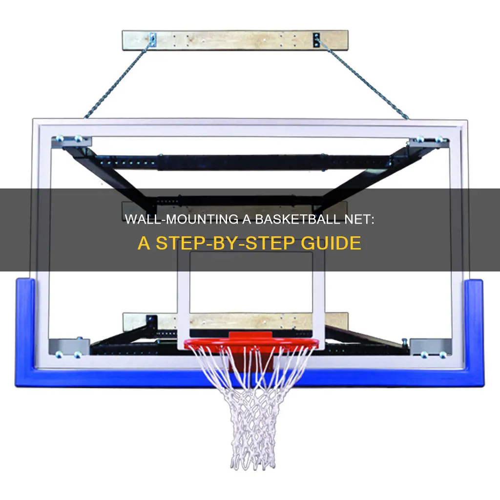 how to put basketball net on wall
