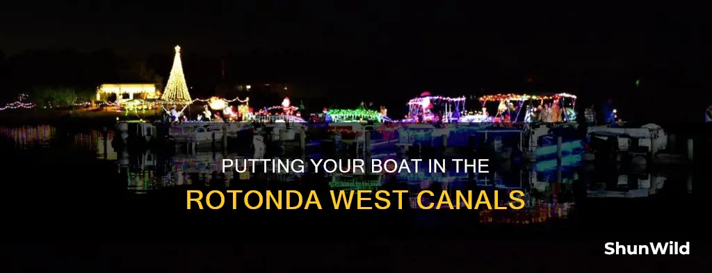 how to put boat in canel in rotonda west