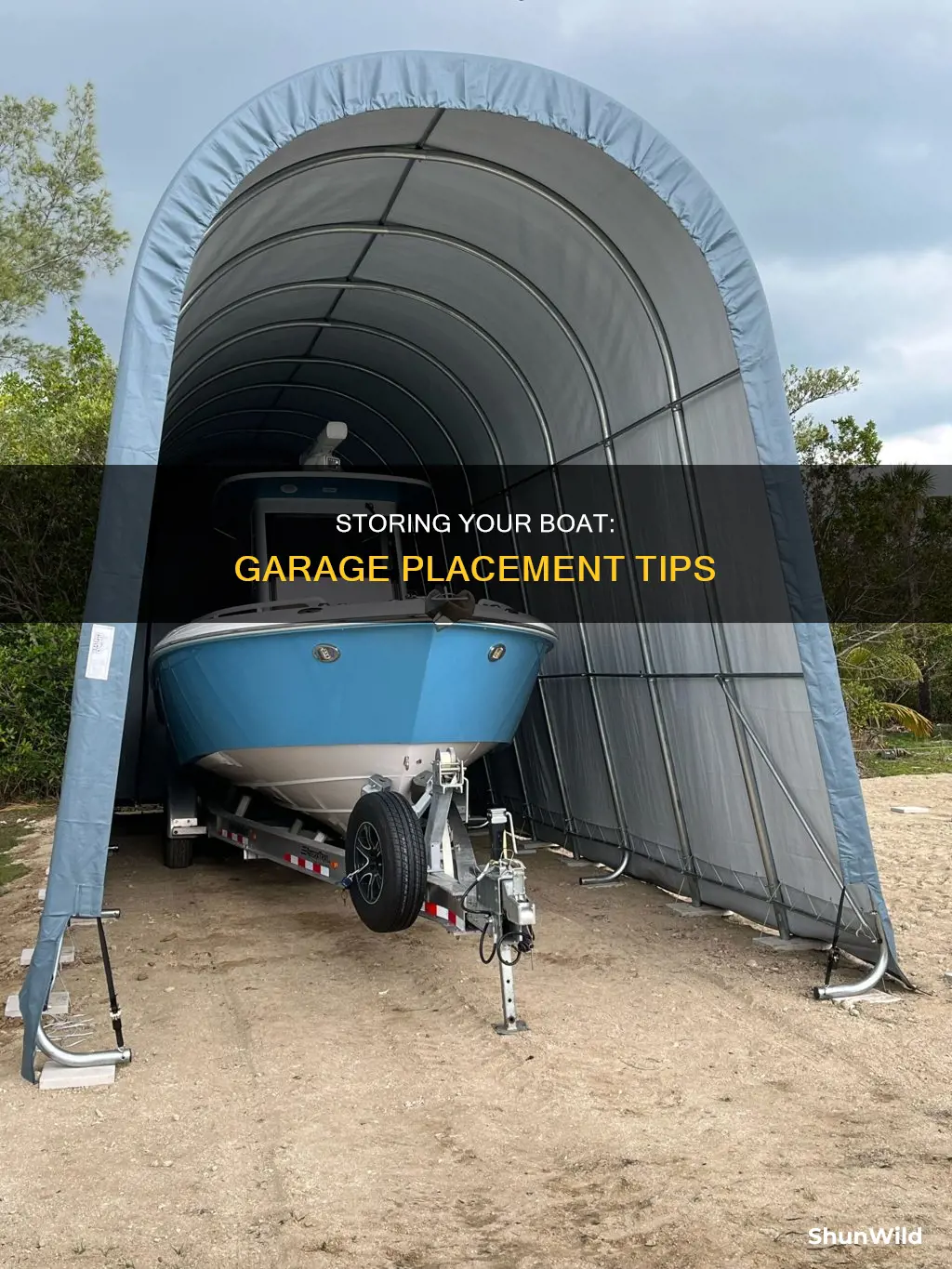 how to put boat in garage