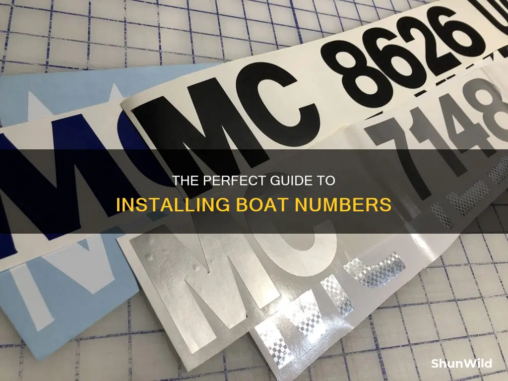 how to put boat numbers on