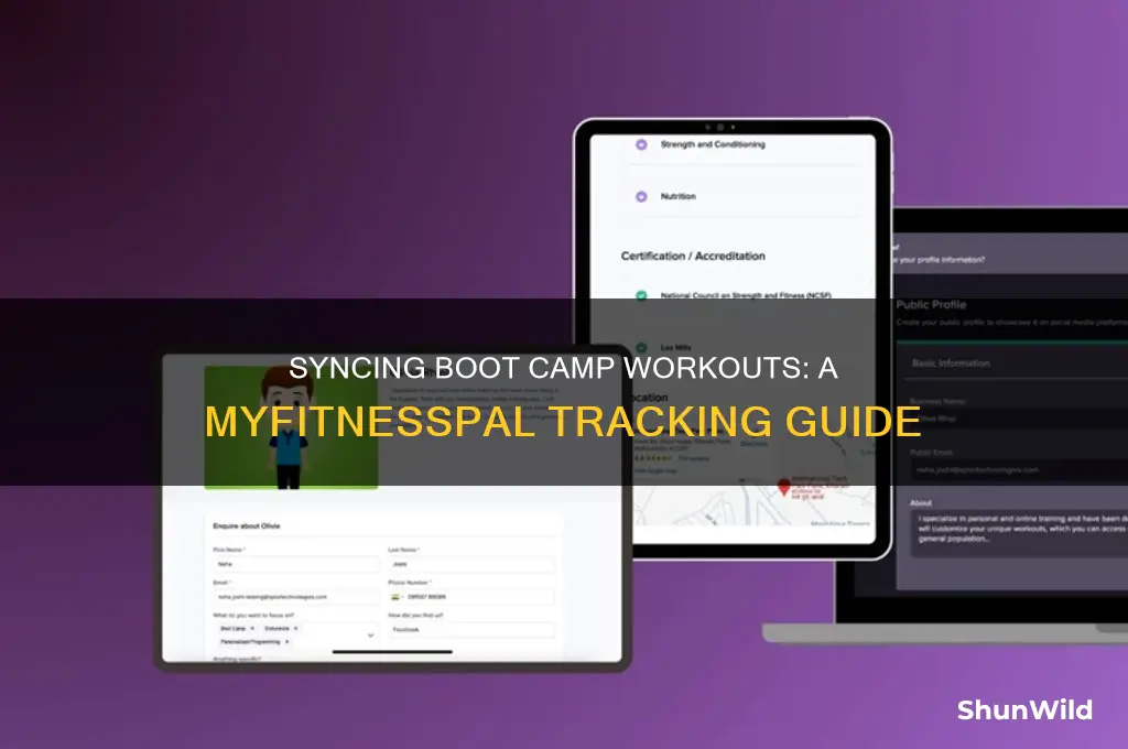 how to put boot camp in my fitness pal