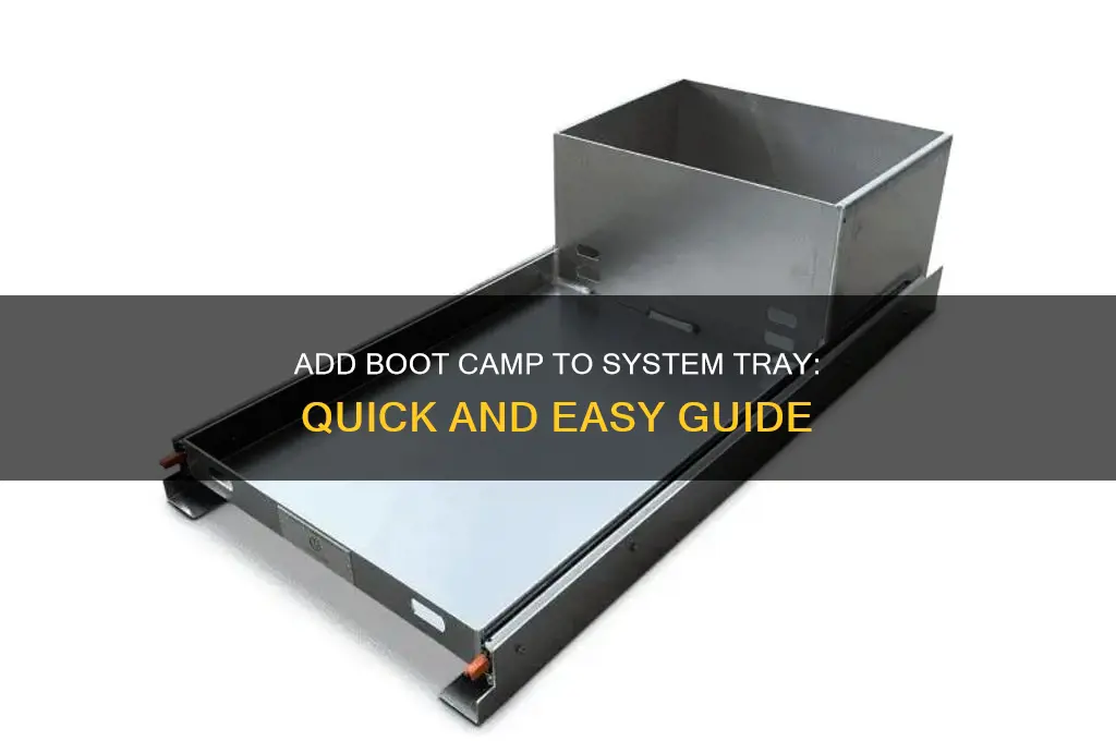 how to put boot camp in your system tray