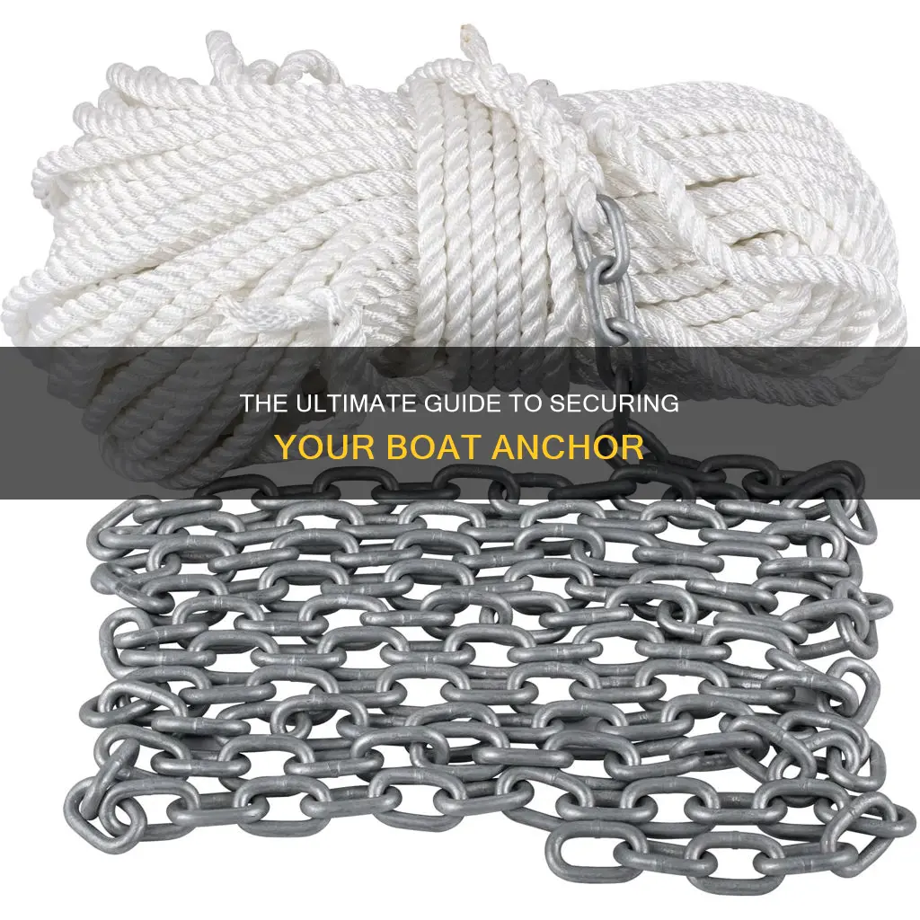 how to put chain and rope on boat anchor