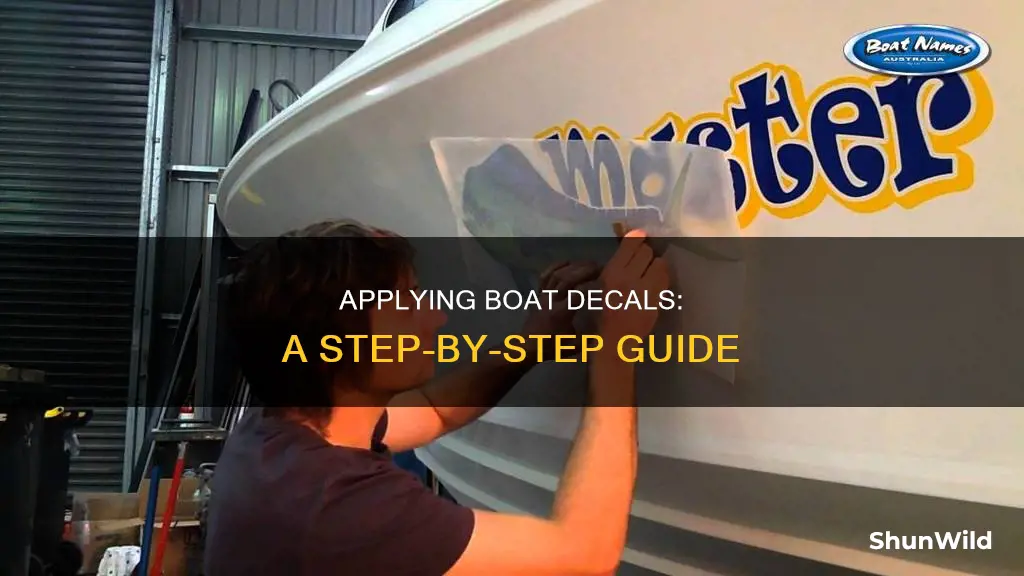 how to put decals om a boat