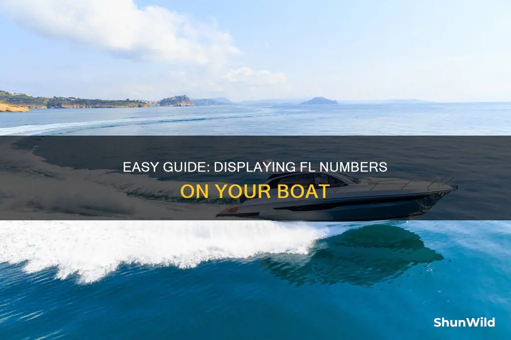 how to put fl numbers on a boat