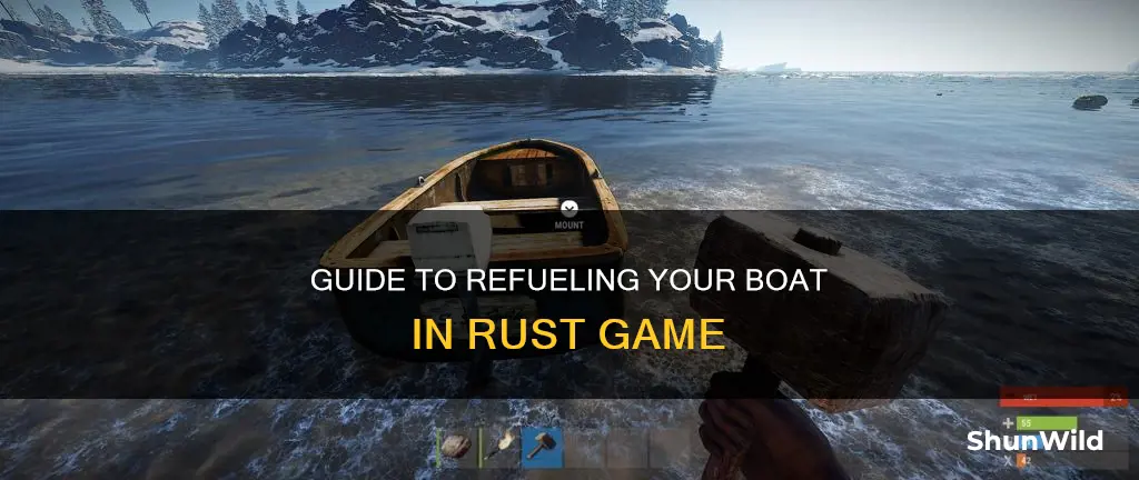 how to put fuel in a boat rust