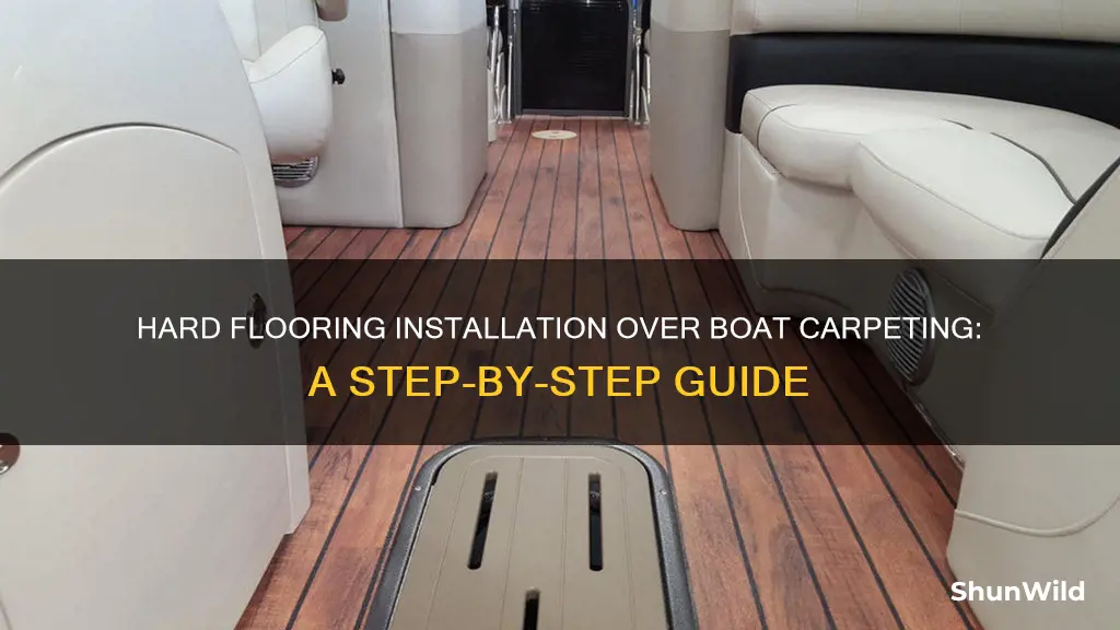 how to put hard floor in boat with carpet