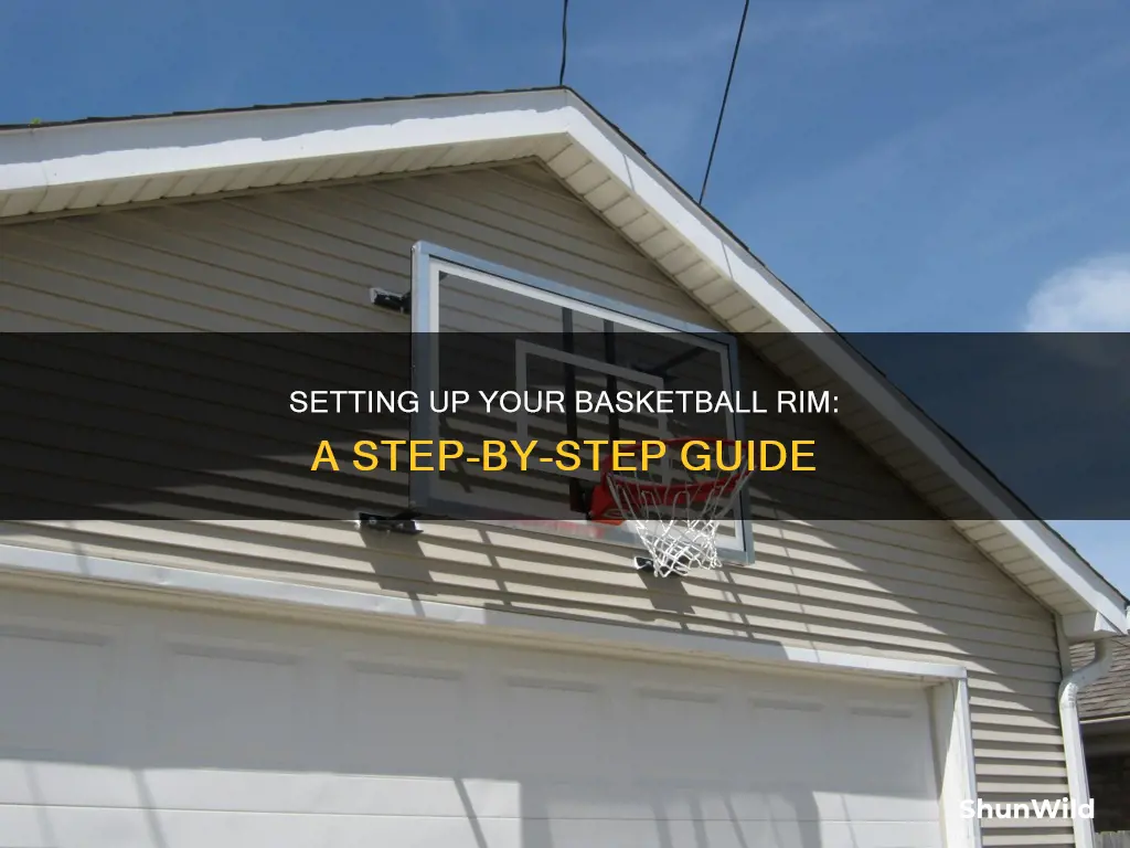 how to put in a basketball rim pole