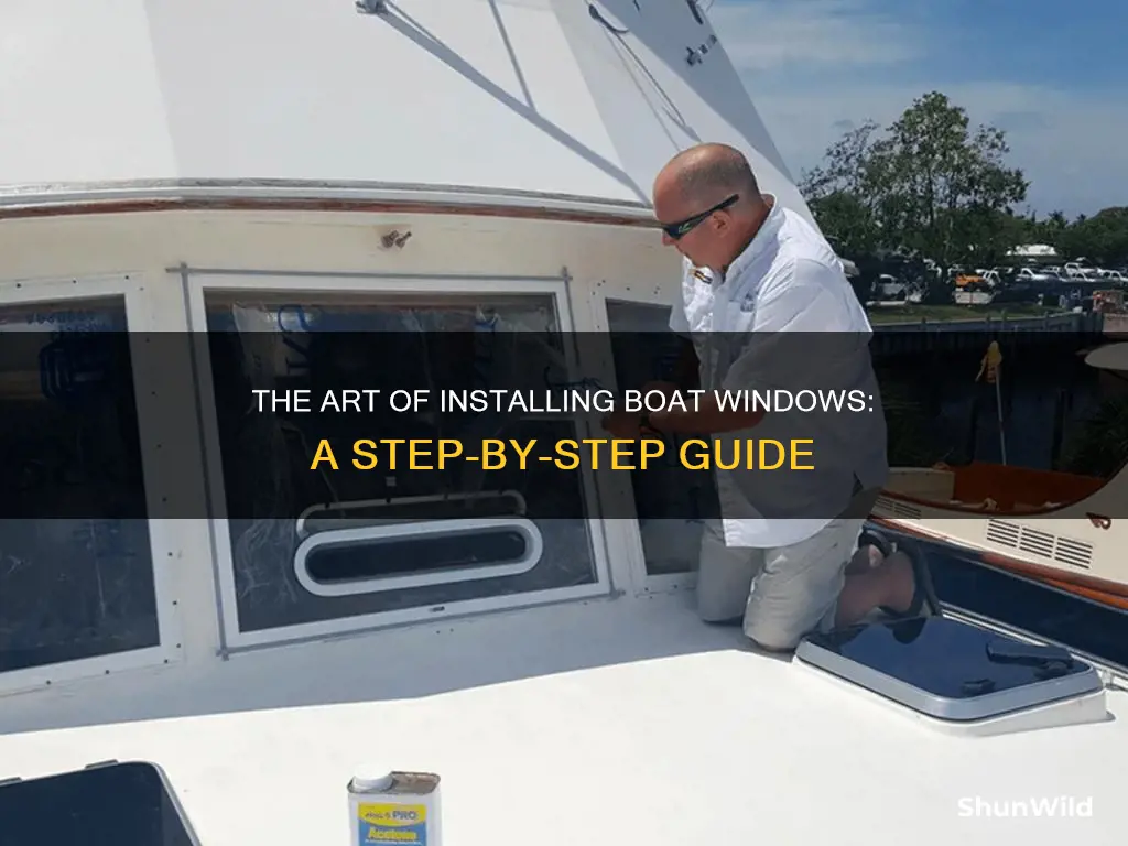 how to put in boat windows