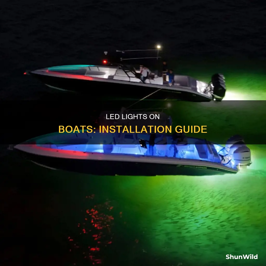 how to put led lights in a boat