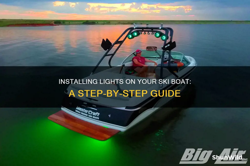 how to put lights on a ski boat