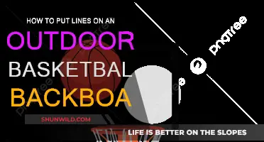 Outdoor Basketball Backboard: Adding Lines for Better Gameplay